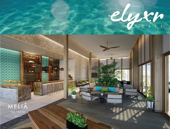 Không gian xanh của ELYXR Cafe mang lại cảm giác dễ chịu cho du khách